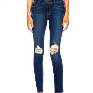 FRAME Blue Distressed Le De Jeanne Jeans size 25